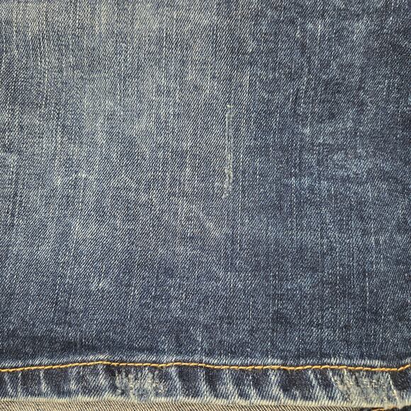 GAP Denim Button Front Mini Skirt Medium Wash size 10 Patch Pockets Back Yoke - Picture 9 of 9